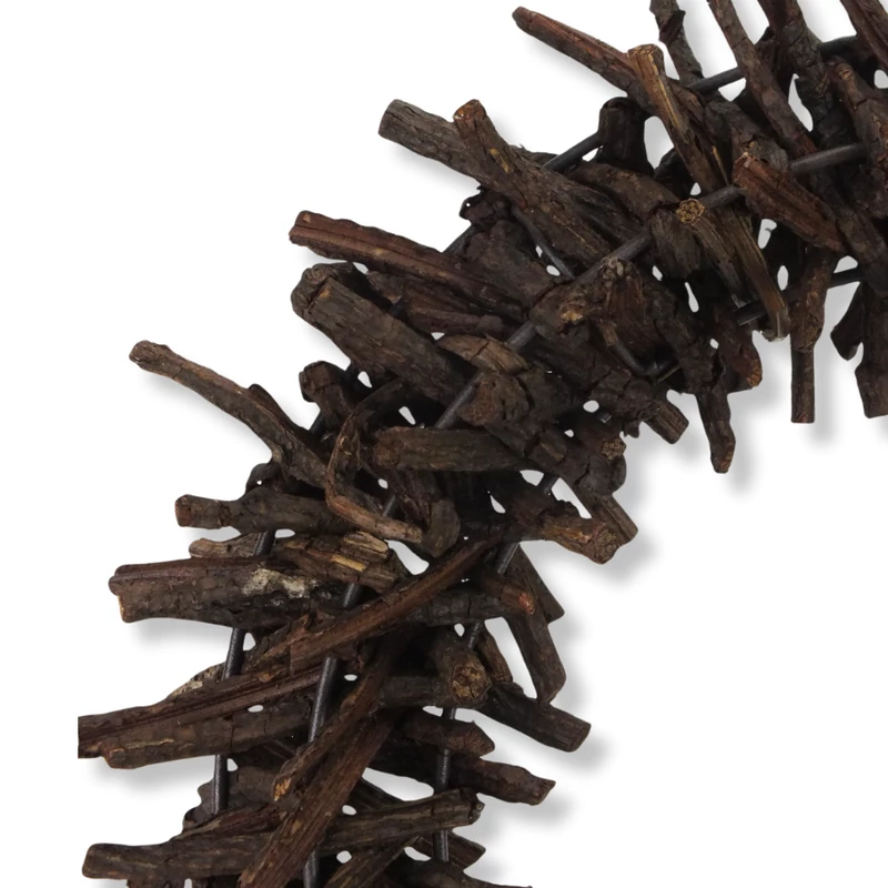 Tövises koszorú barna 30cm 8/#