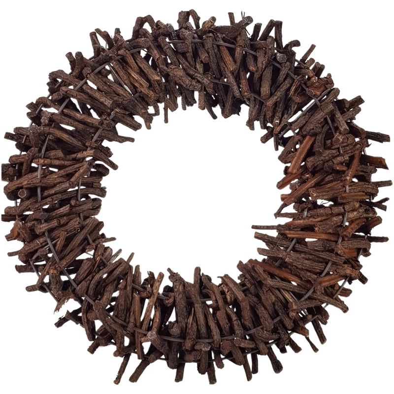 Tövises koszorú barna 35cm 8/#