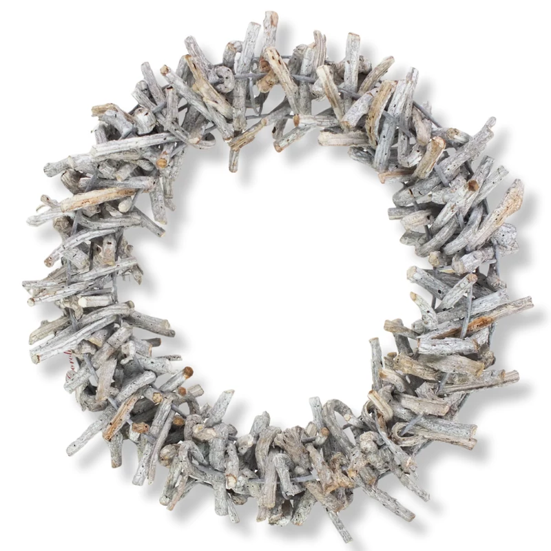 Tövises koszorú szürke 30cm 8/#