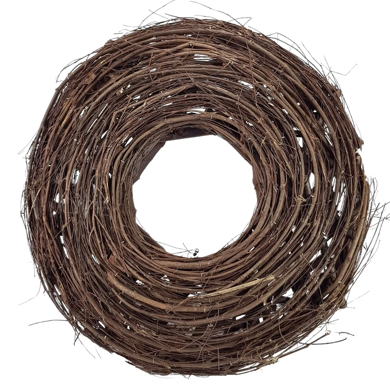 Fészek koszorú barna 43cm