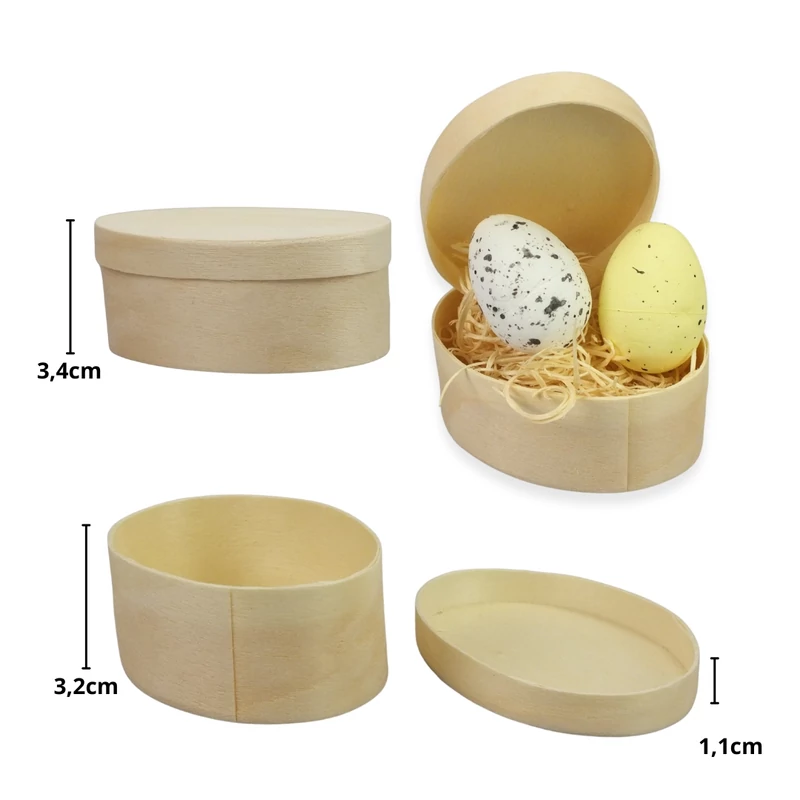 Háncs dobozok mini ovál 12db/csomag