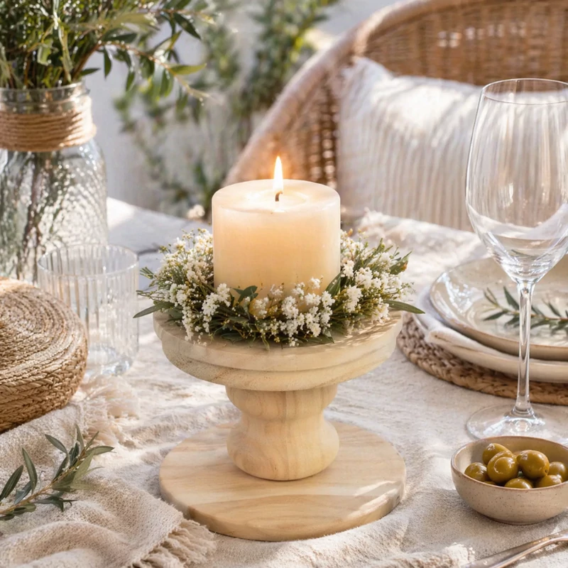 Natúr fa gyertyatartó Rembrandt 11,3cm