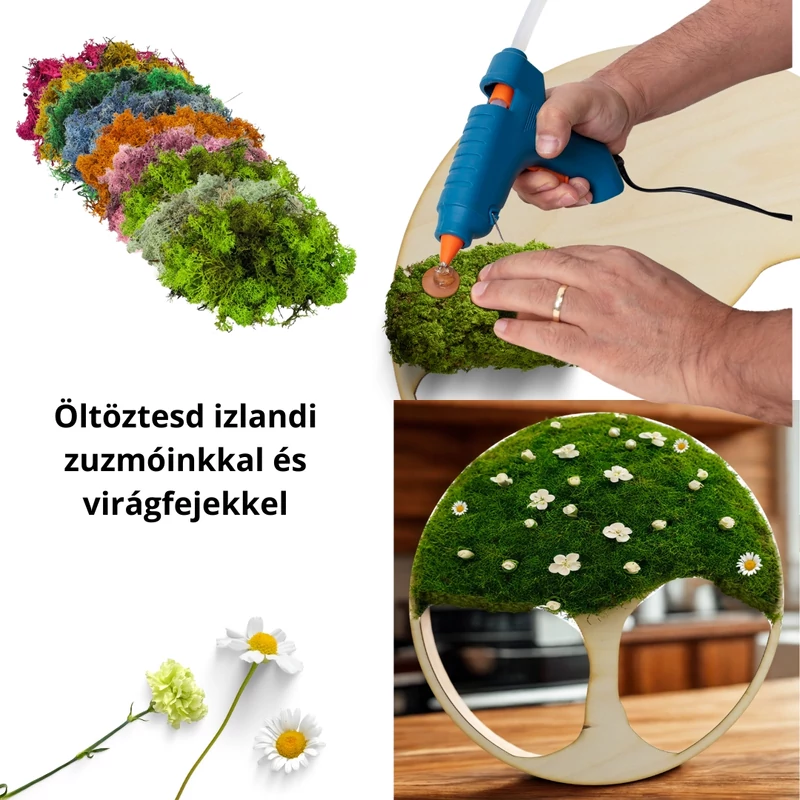 Natúr fa - Dekorálható DIY fa alap 37cm - karcsú fa