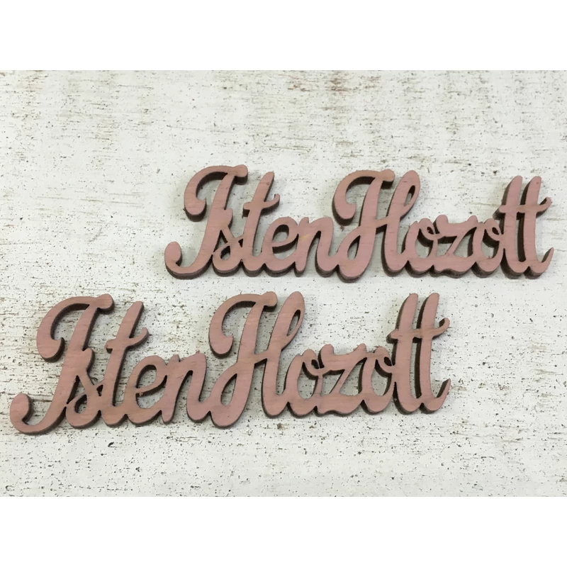 Antikrózsa isten hozott felirat írott 9,5cm 