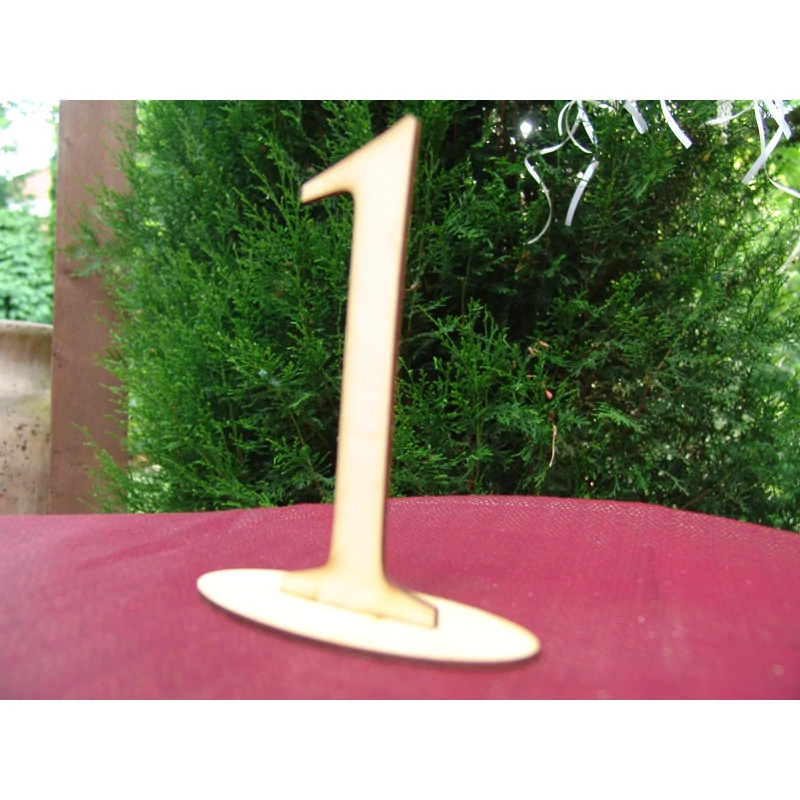 Natúr fa - Asztalszám 1-es 15cm