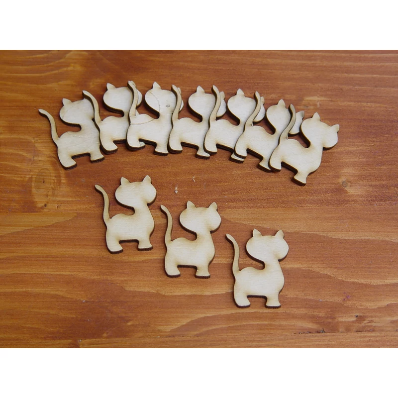 Natúr fa - Macska 10db/csomag