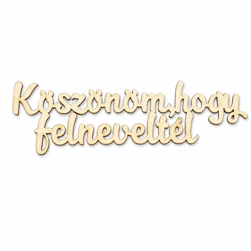 Natúr fa - Köszönöm, hogy felneveltél felirat 4x15cm