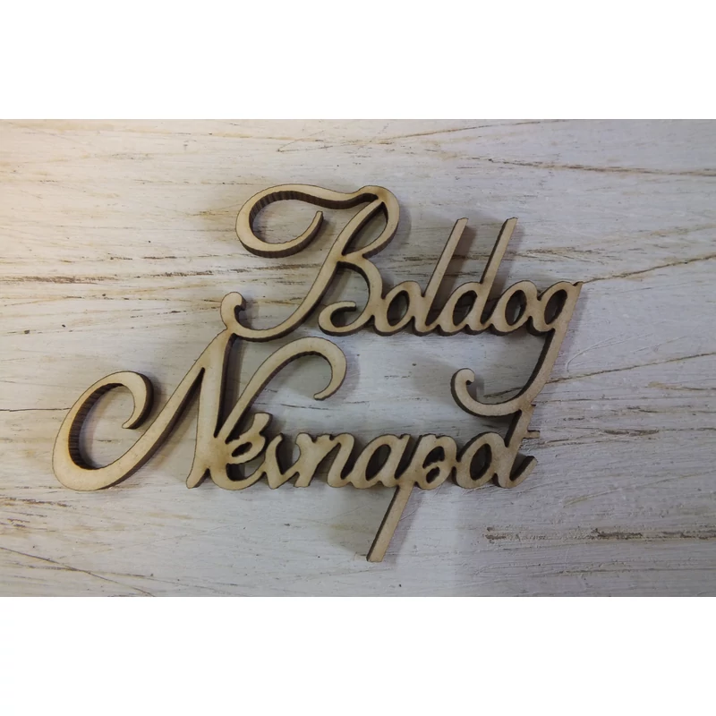 Boldog névnapot felirat 9cm 