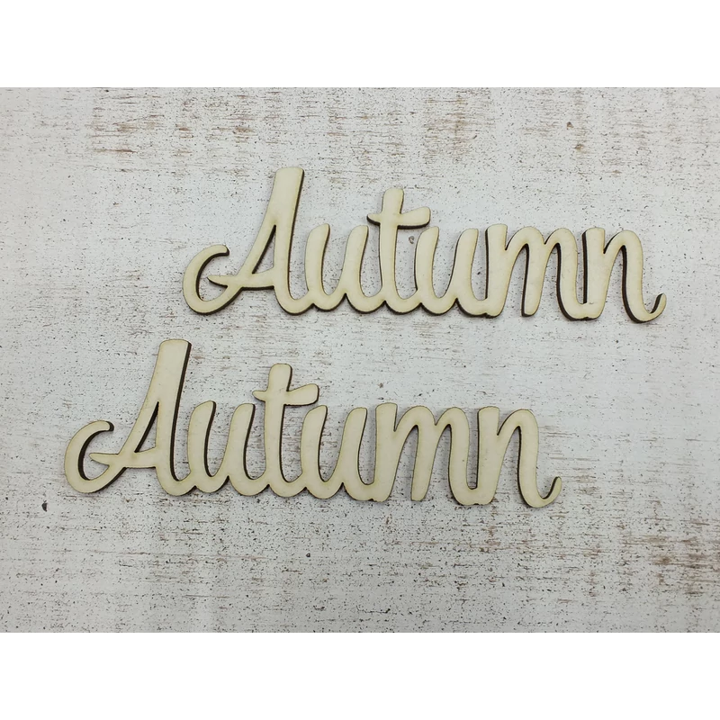 "Autumn" felirat 2db/csomag - KIFUTÓ