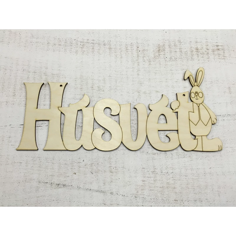 Natúr fa - Húsvét nyulas 34cm