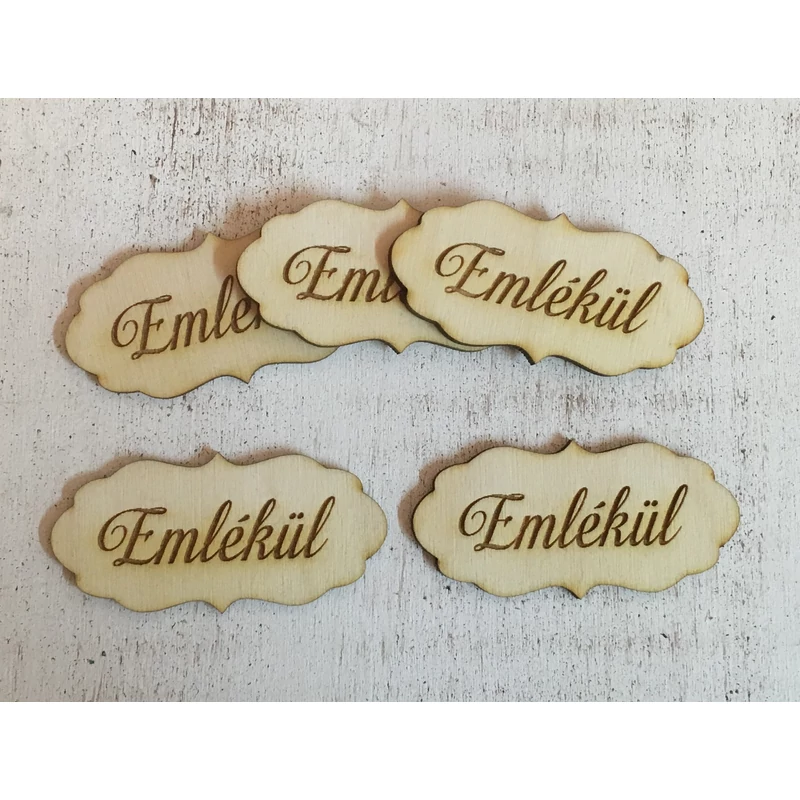 Natúr fa - "Emlékül" fodros tábla 