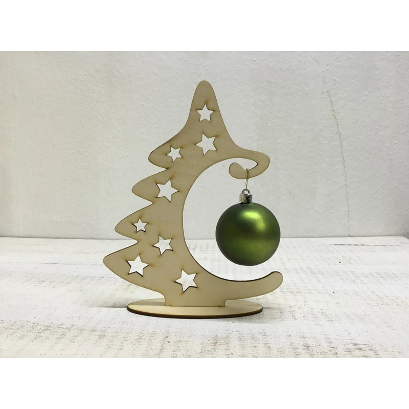 Natúr fa - Gömbtartó fenyő 21cm