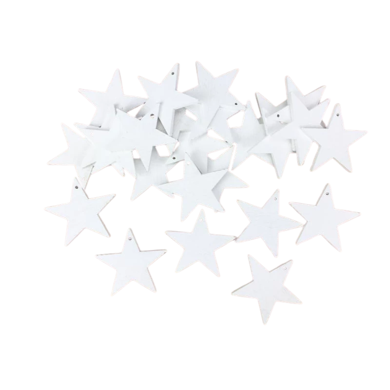 Fehér csillag 4,5cm 25db/csomag