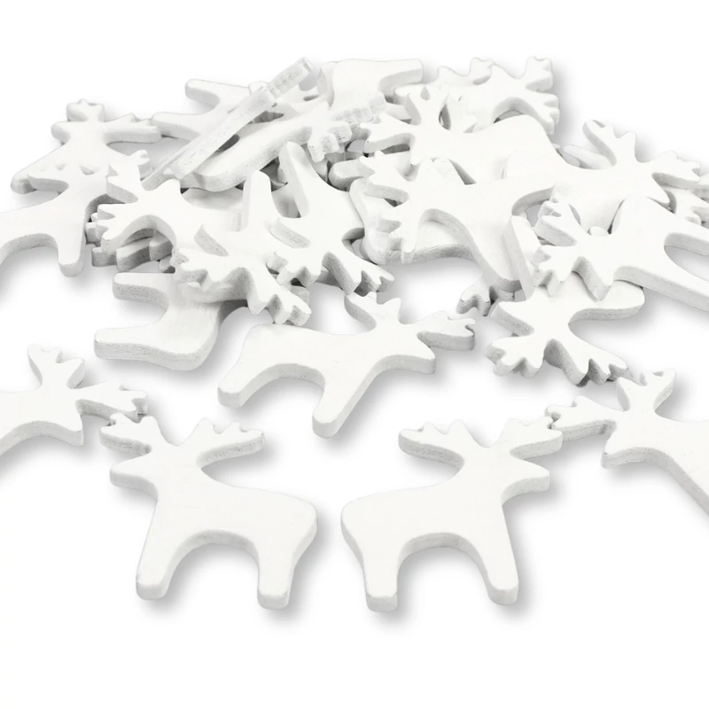 Fehér rénszarvas 3cm 30db/csomag