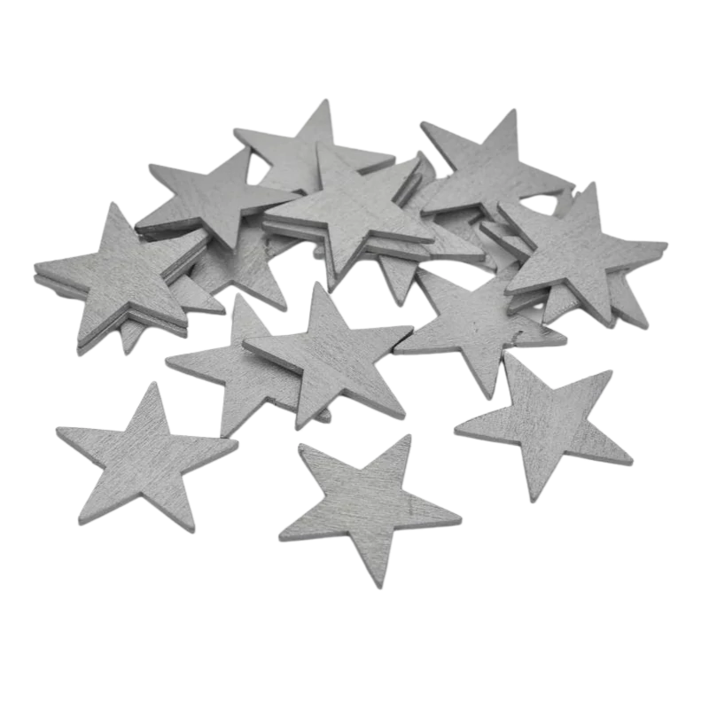 Csillag ezüst 4,5cm 20db/csomag