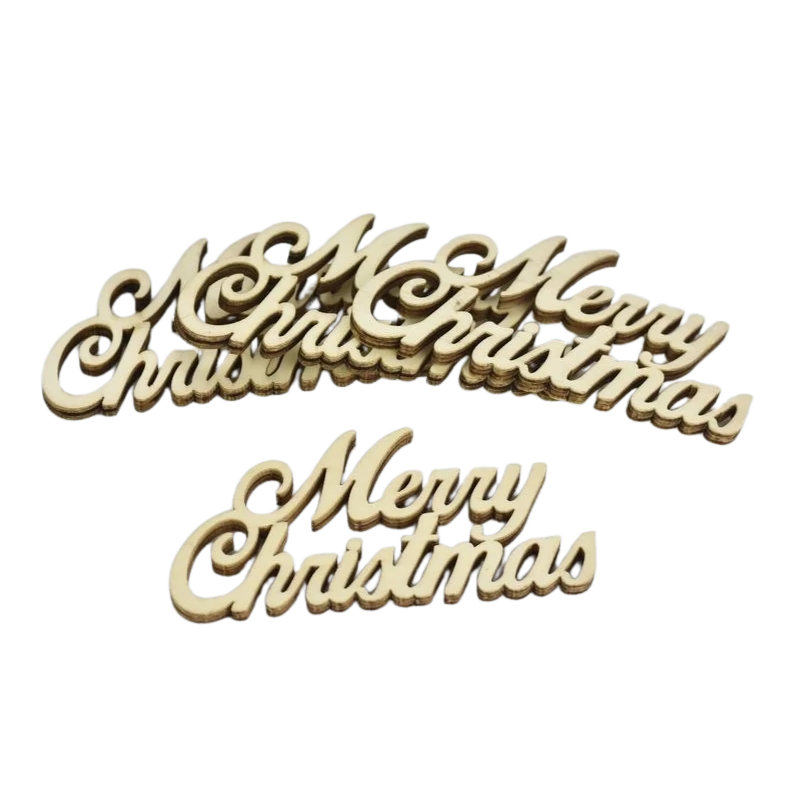 Merry Christmas felirat 10cm 4db/csomag