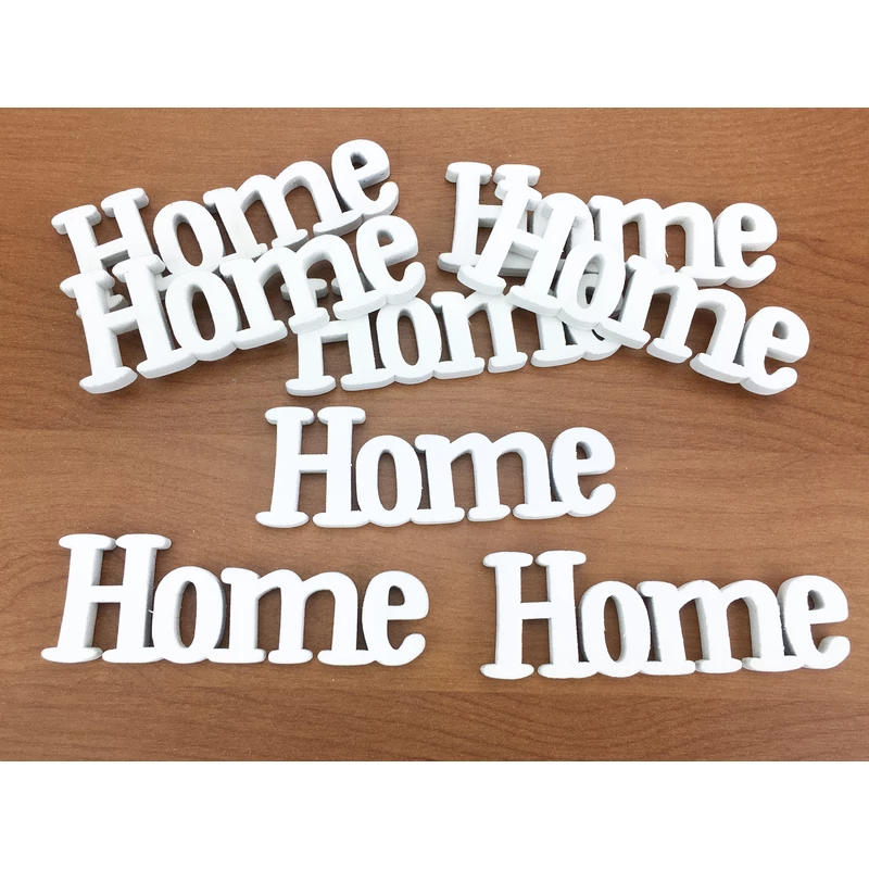 Home felirat fehér 8cm