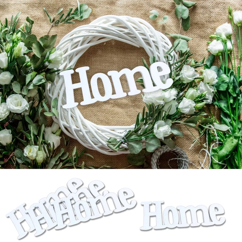 Home felirat fehér 15cm