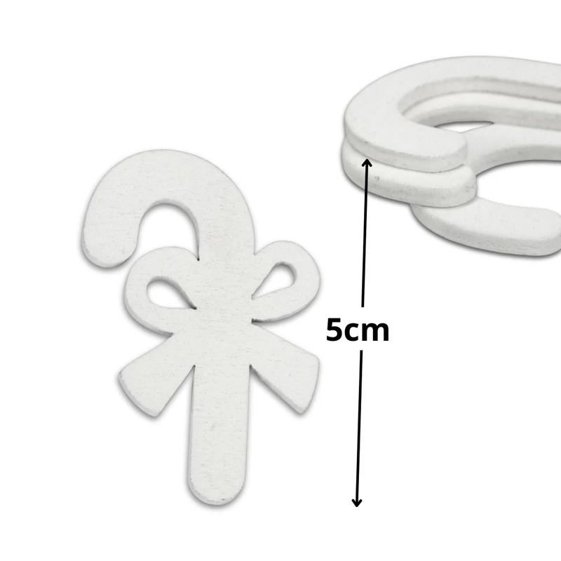 Fehér nyalóka pálcika 5cm 15db/csomag