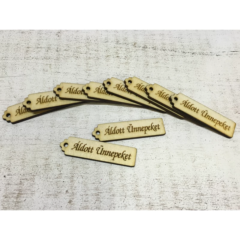 Natúr fa - Áldott ünnepeket hosszú scrapbook tábla