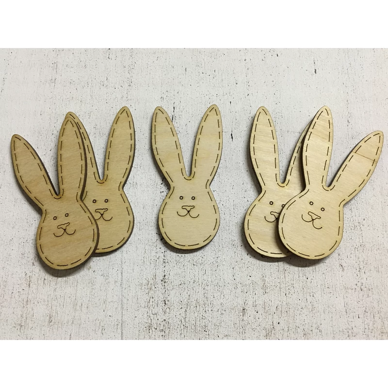 Natúr fa - Nyúl fej 8cm