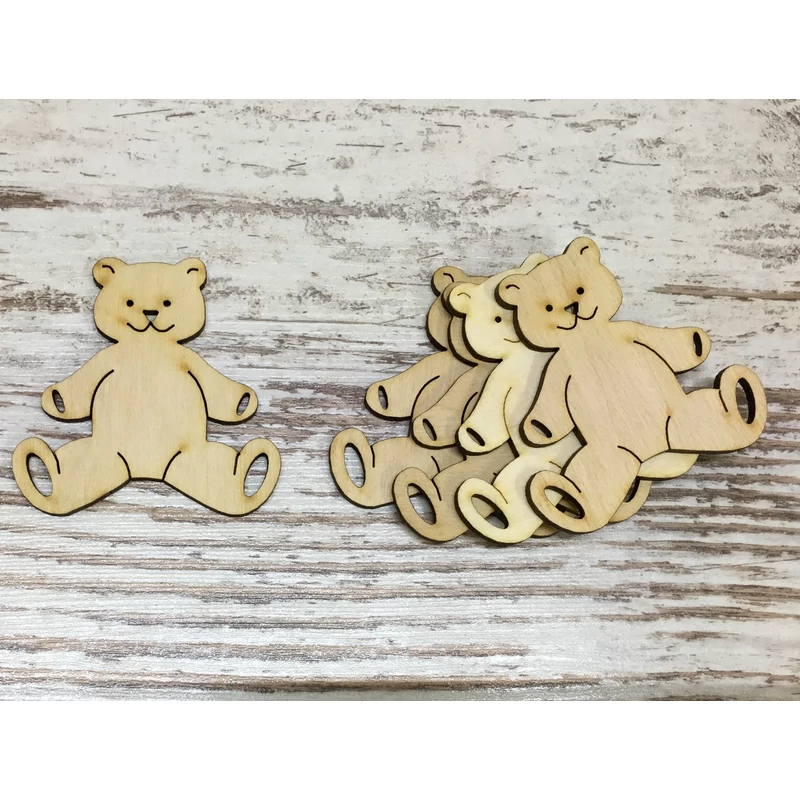 Natúr fa - Mosolygós maci 7cm 