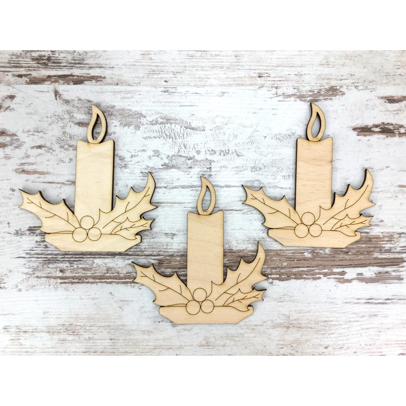 Natúr fa - Gyertya 10cm  