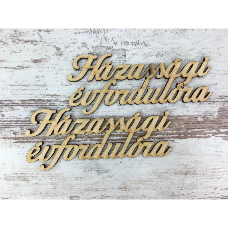 Natúr fa - "Házassági évfordulóra" 13cm 