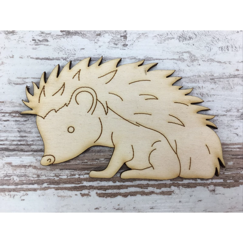 Natúr fa - Erdei süni 6x9,5cm