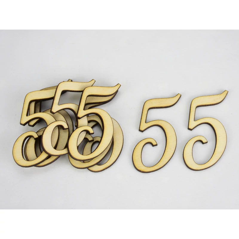 Natúr fa - Írott szám 5cm 