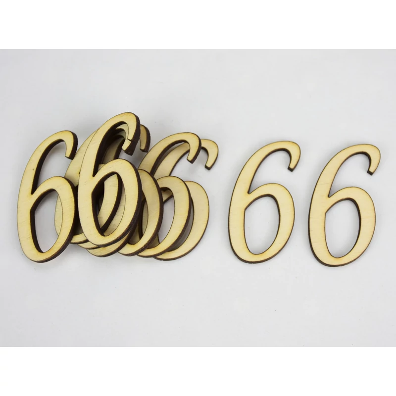 Natúr fa - Írott szám 5cm 