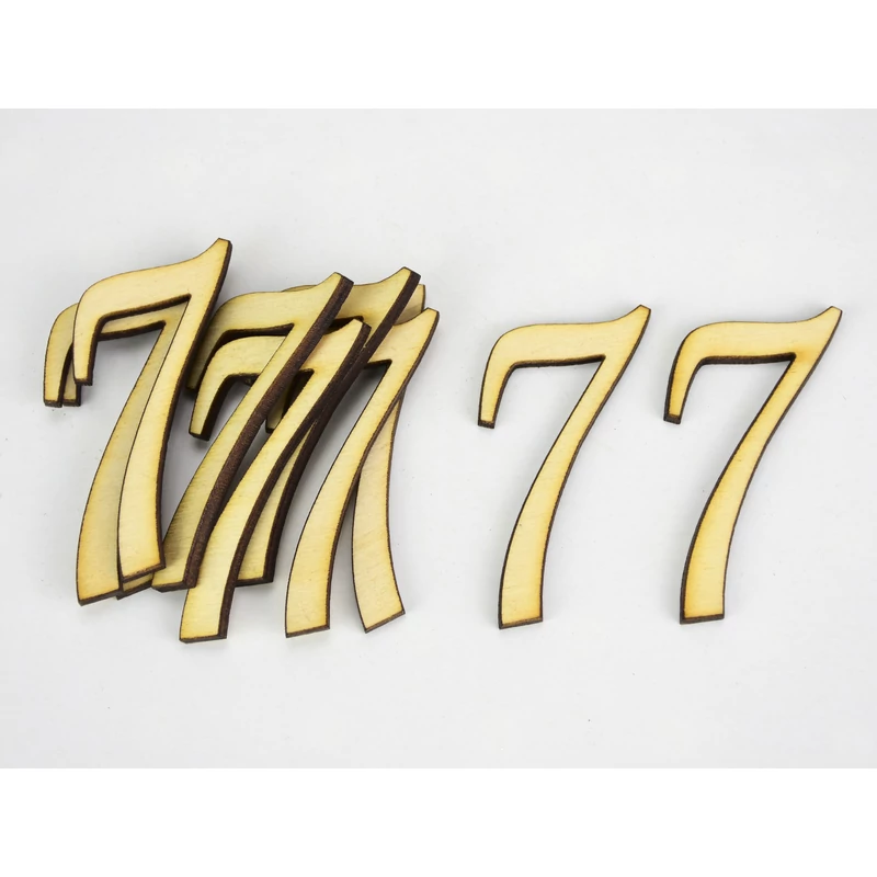 Natúr fa - Írott szám 5cm 