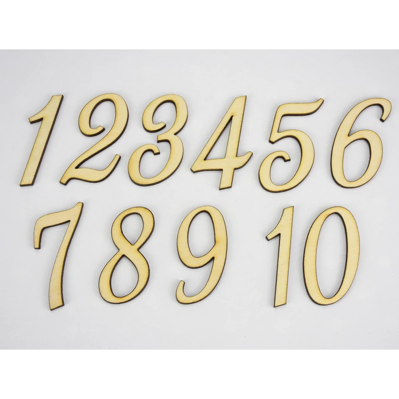 Natúr fa - Írott szám vegyes 5cm 