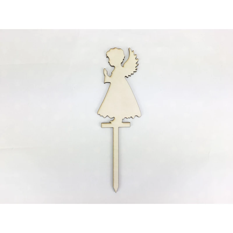 Natúr fa - Beszúrós angyal 18cm