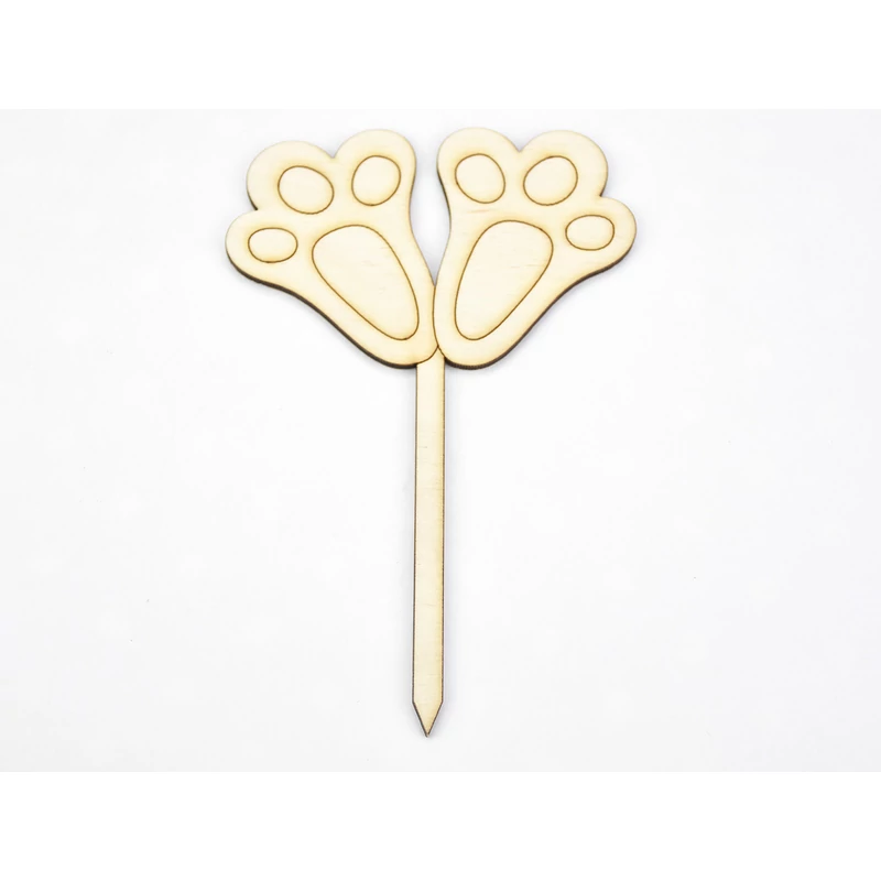 Natúr fa - Beszúrós nyuszi tappancs 15cm