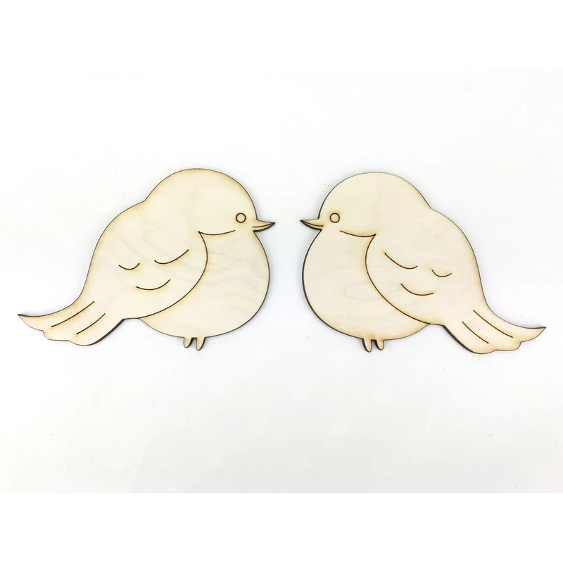 Natúr fa - Turbékoló madárka szett 