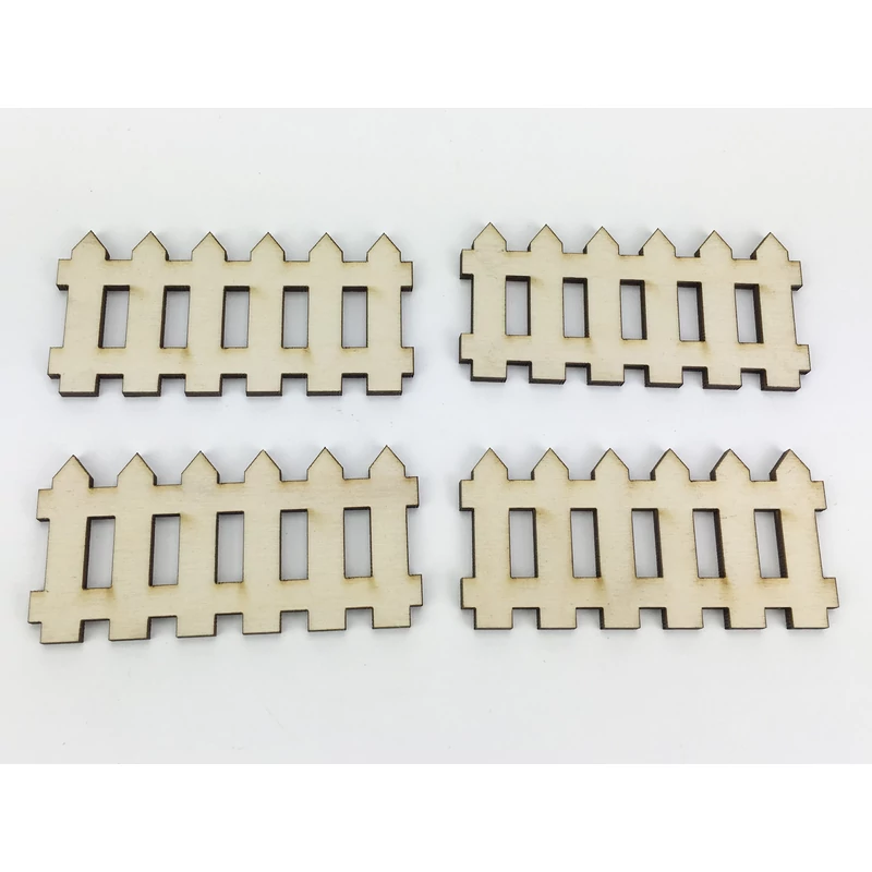 Natúr fa - Kicsi kerítés szett 4x8cm 4db/csomag