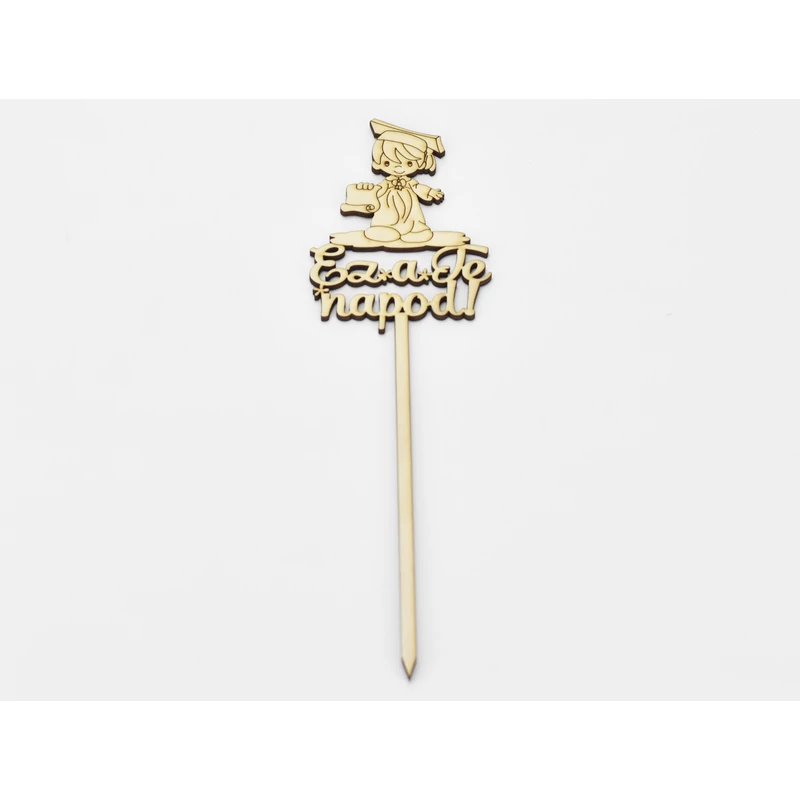 Natúr fa - Beszúrós "Ez a Te napod" kisfiú 32cm