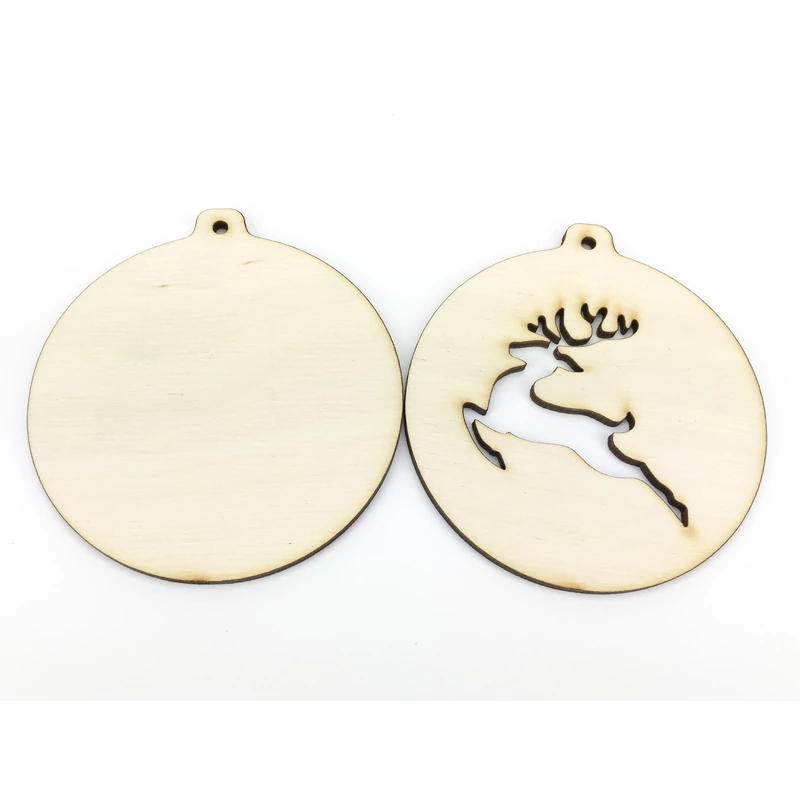 Natúr fa - Karidísz dupla rénszarvas 8,5cm