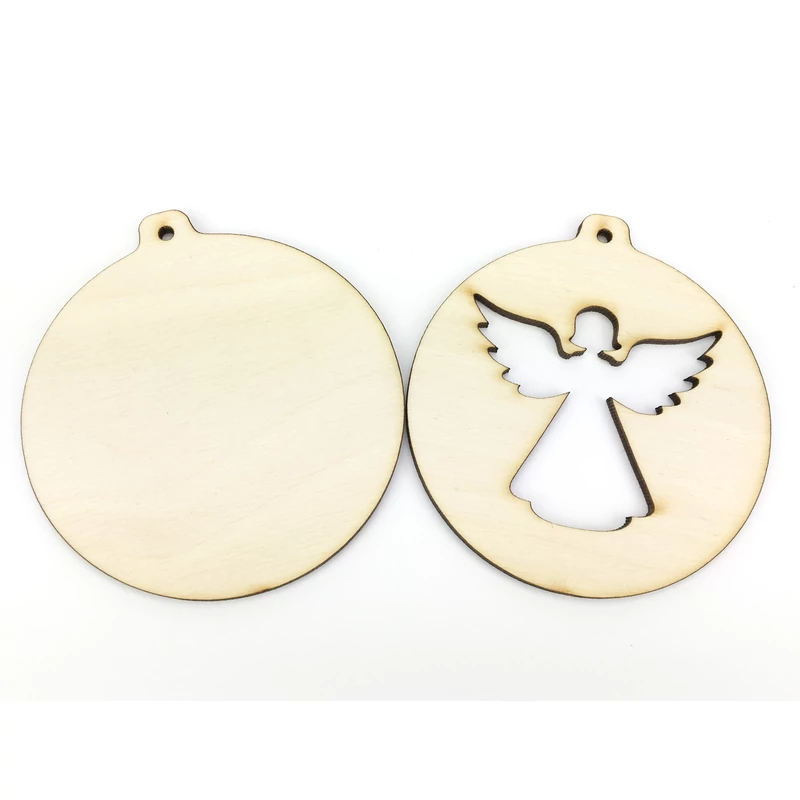 Natúr fa - Karidísz dupla angyal 8,5cm