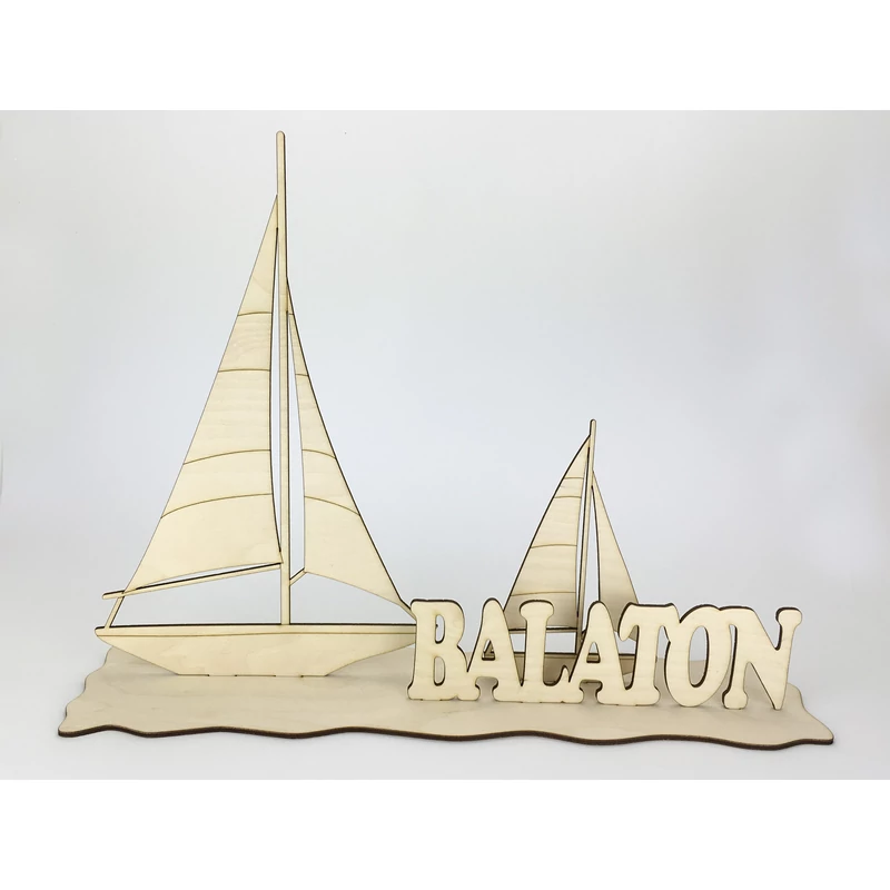 Natúr fa - Nyári táj vitorlásokkal &quot;Balaton&quot;
