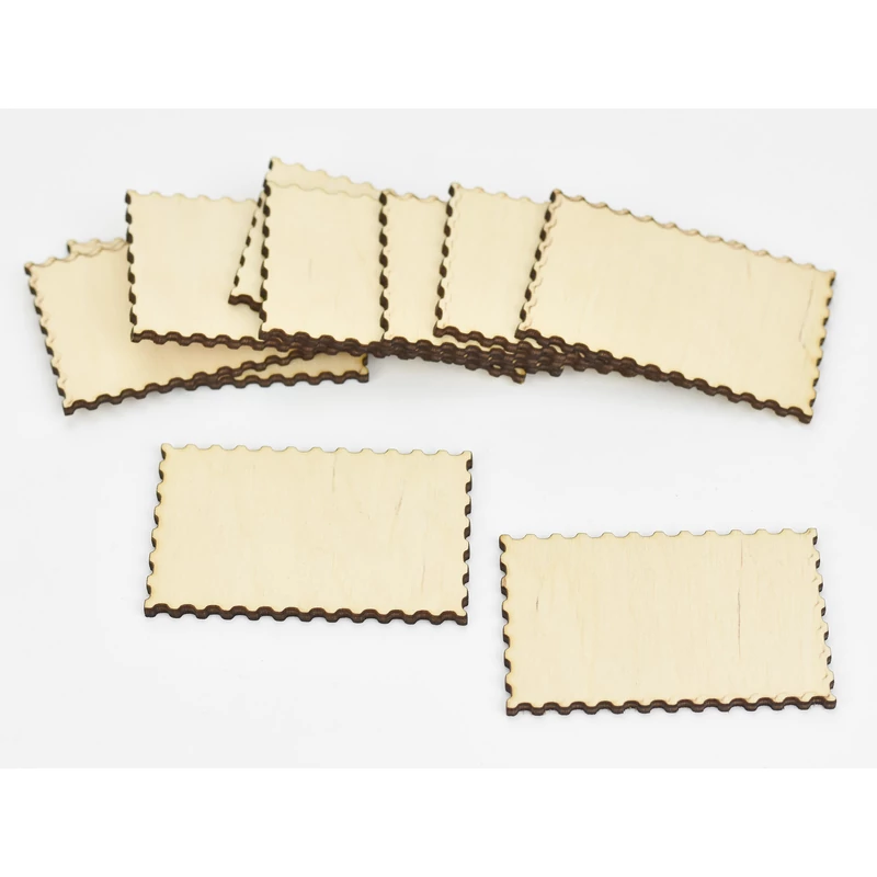 Natúr fa - Bélyeg tábla 4x7cm 10db/csomag