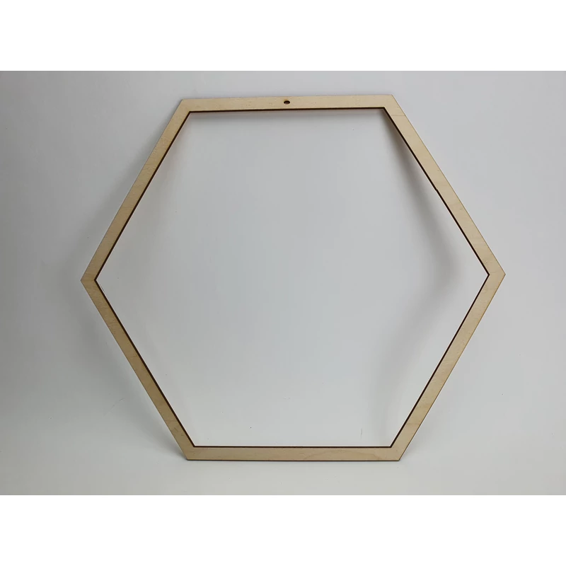 Natúr fa - Keret hatszög 32cm