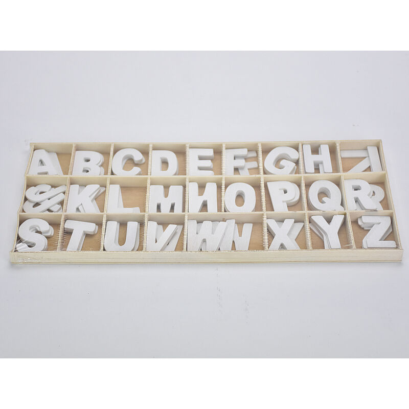 Fa betűk dobozban fehér 3,2cm