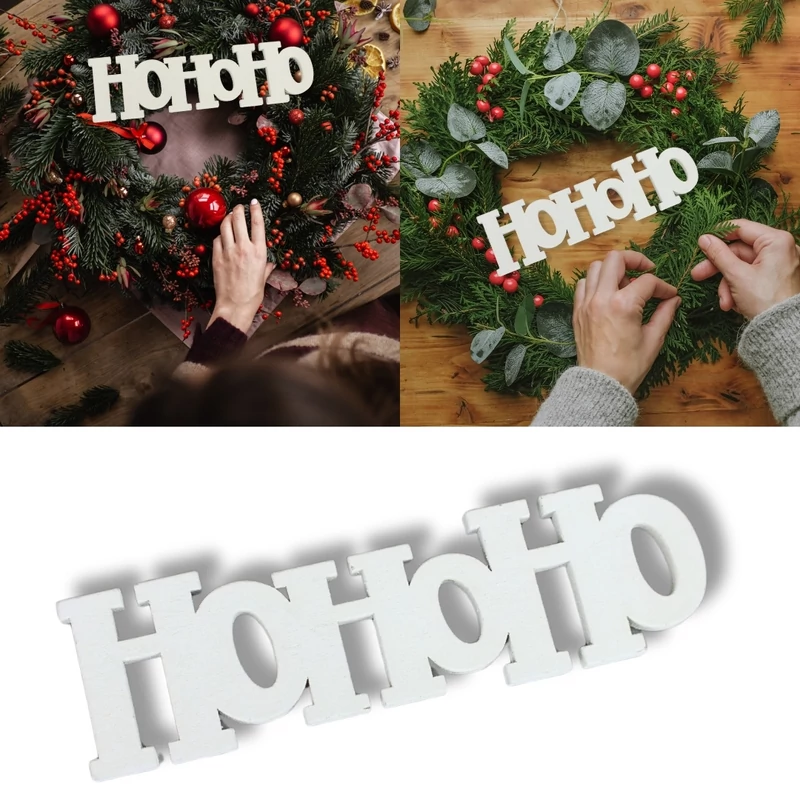 Hohoho felirat fehér 15cm