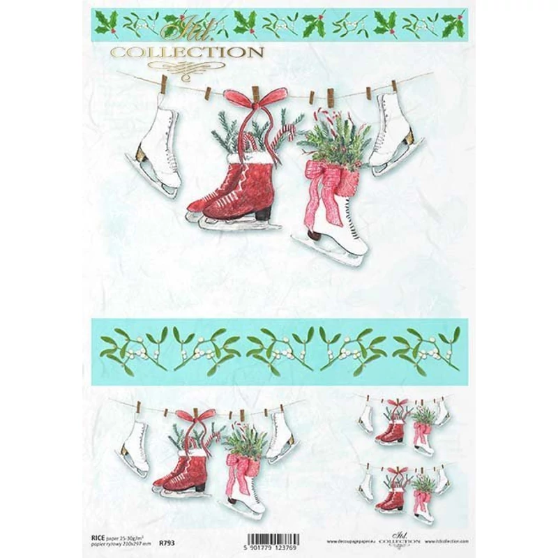 Karácsonyi rizspapír A4