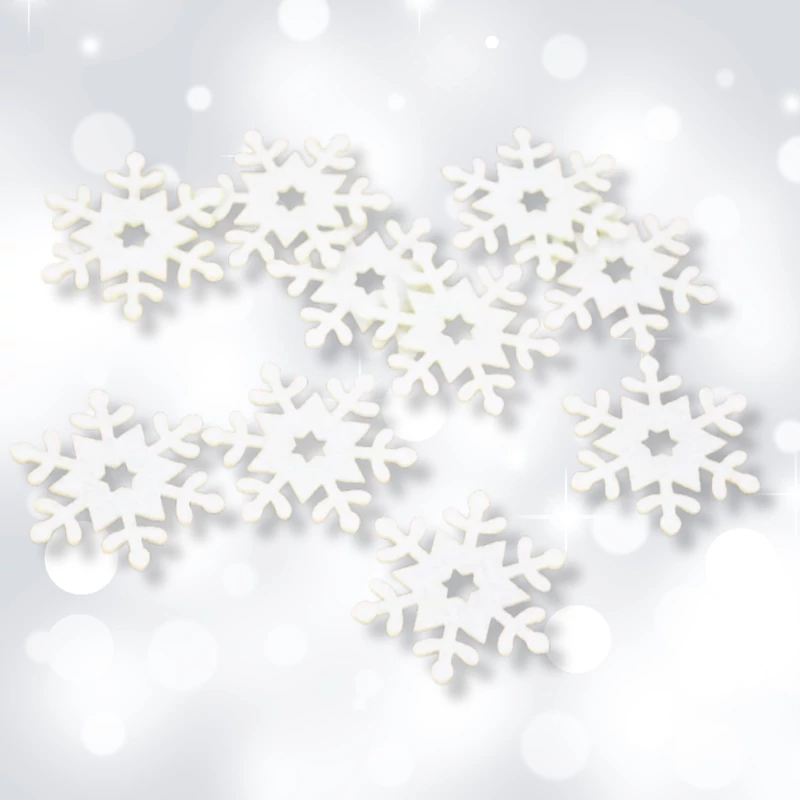 Filc - Csillagos hópihe fehér 5cm 10db/csomag