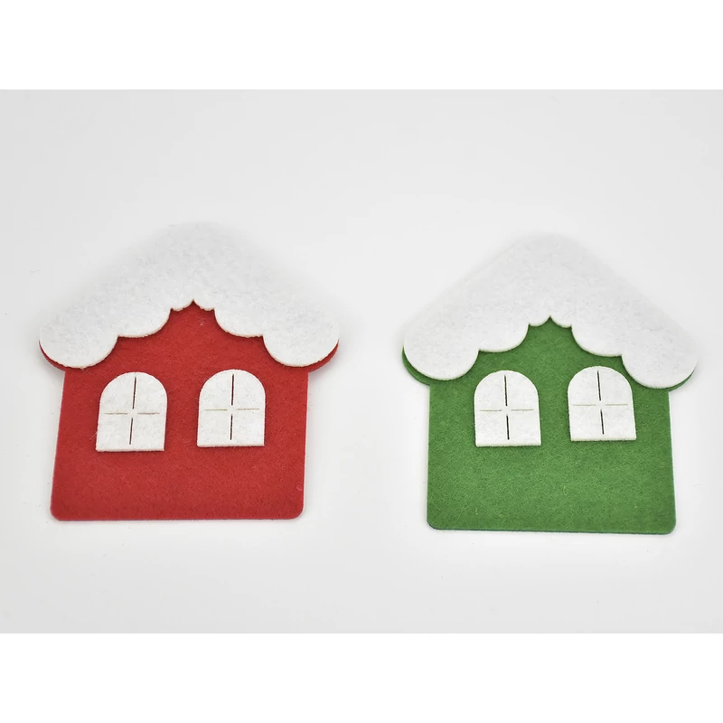 Filc lapok piros 25x25cm 10db/csomag