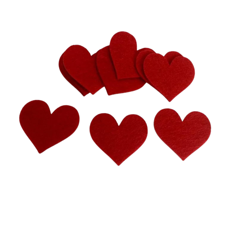 Filc - Szív 5cm 10db/csomag