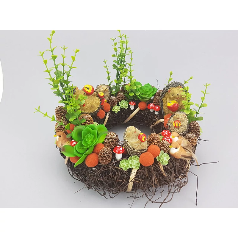 Koszorú barna kicsi 24cm